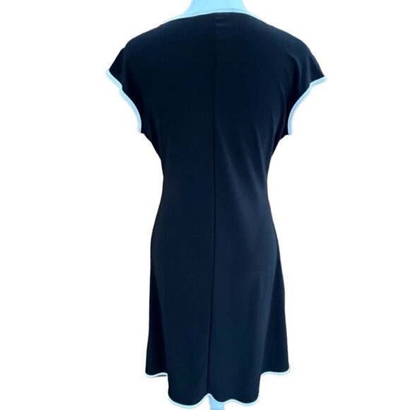 Annalee+ Hope black with white trim fit and flare style dress size S. - Picture 3 of 6